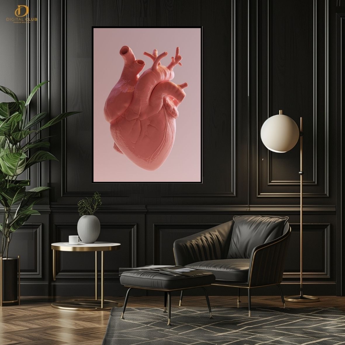 Heart Artwork -Office- Premium Wall Art