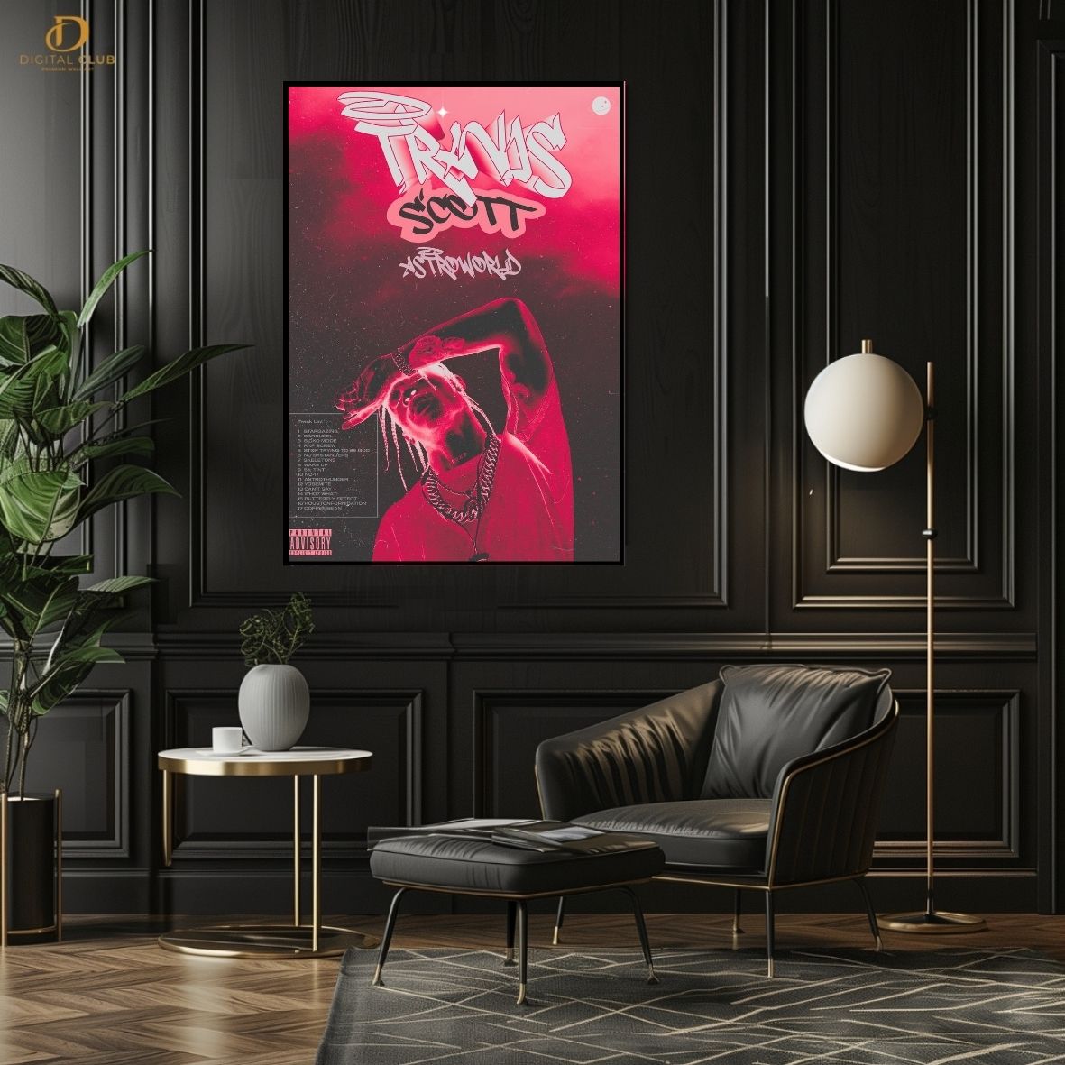 Travis Scott 12 -Music Artist- Premium Wall Art