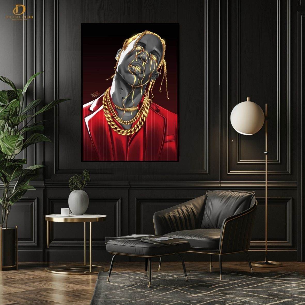 Travis Scott "Graphic Art" -Music Artist- Premium Wall Art