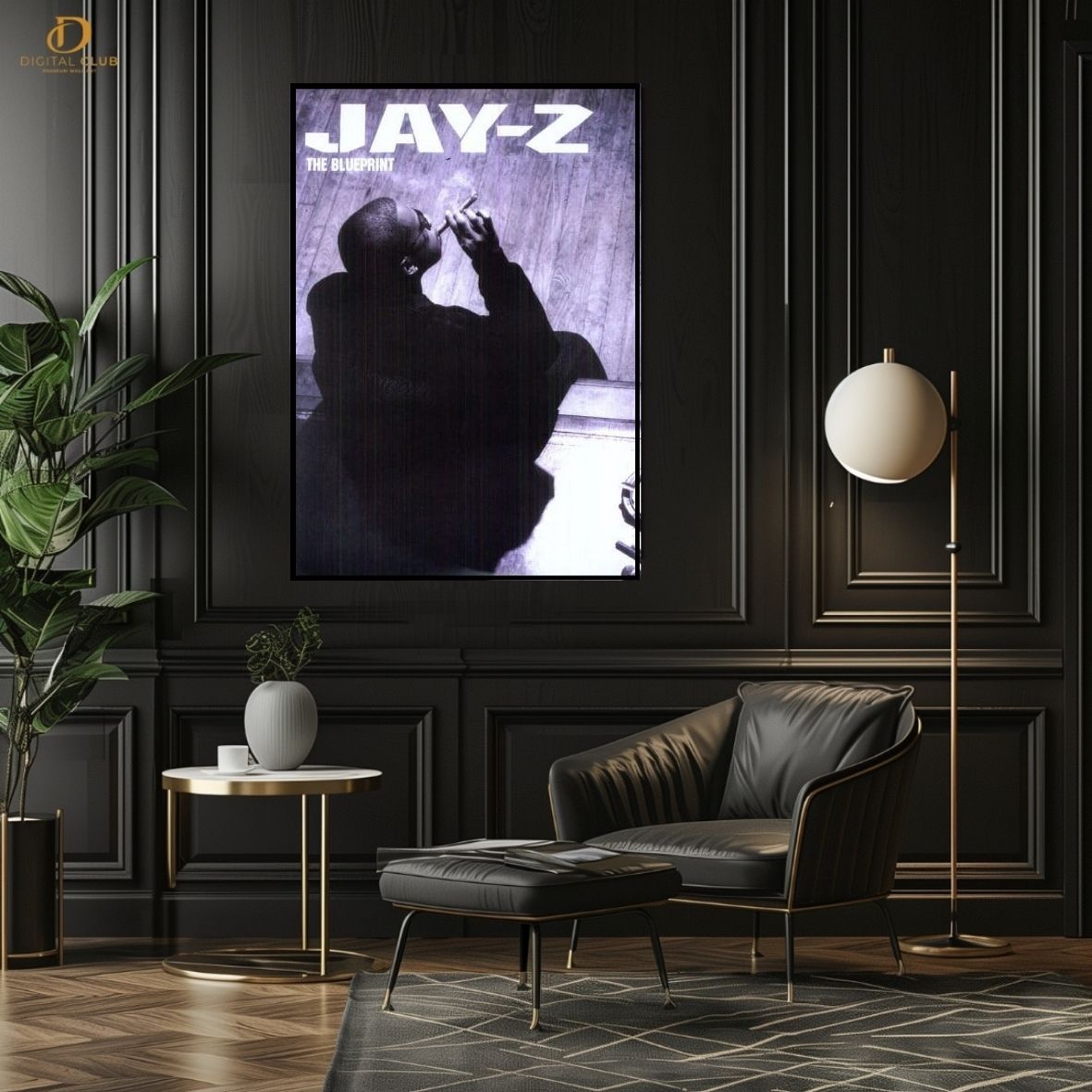 jay Z "The Blueprint" - Music Artist - Premium Wall Art