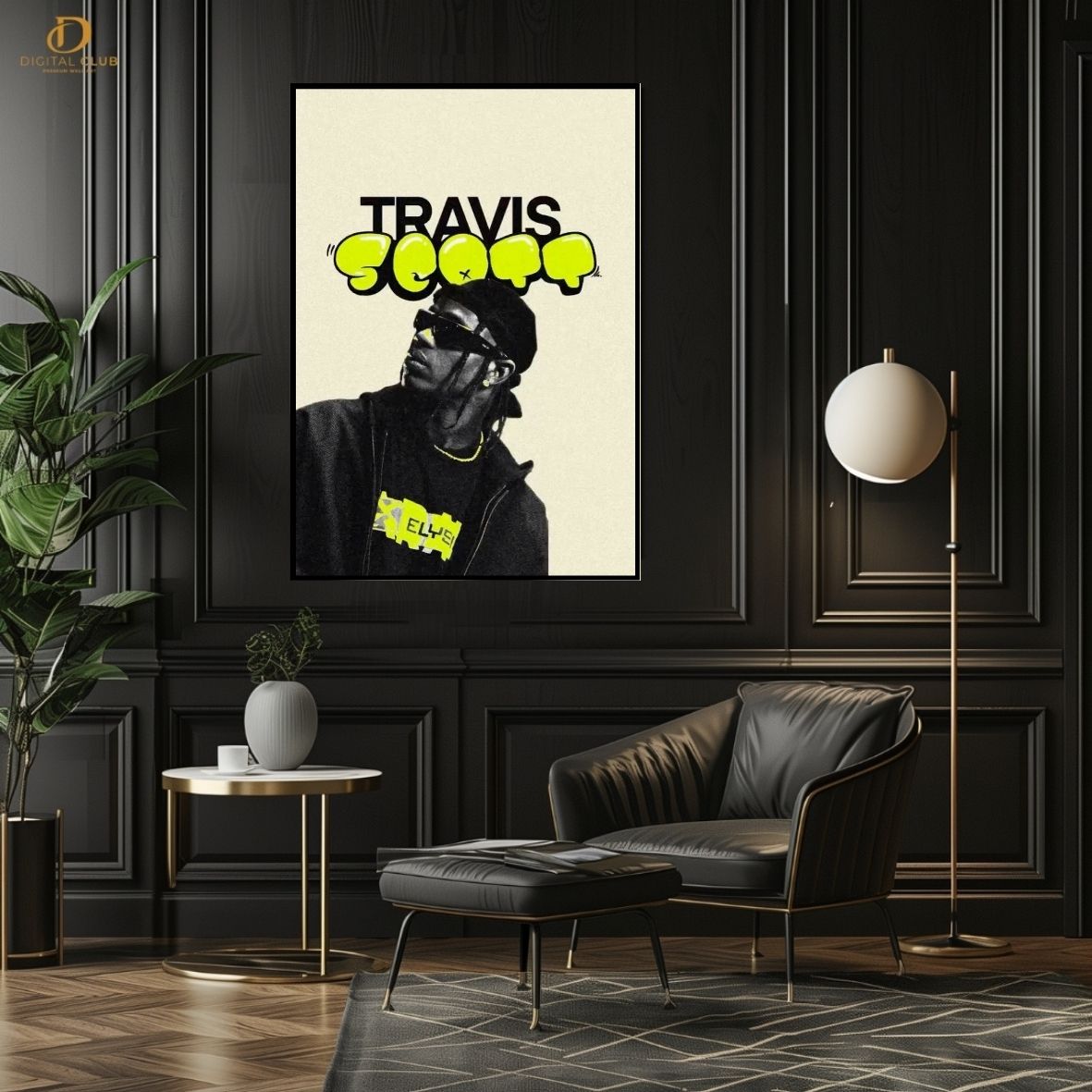 Travis Scott 14 -Music Artist- Premium Wall Art