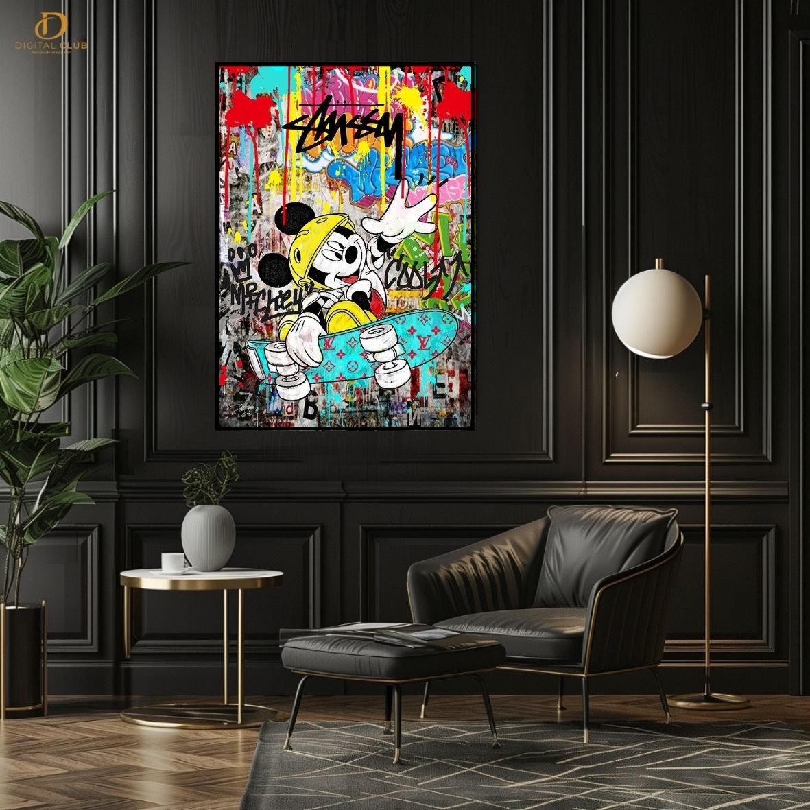Mickey Paint -Pop Art- Premium Wall Art - Art Digital Club