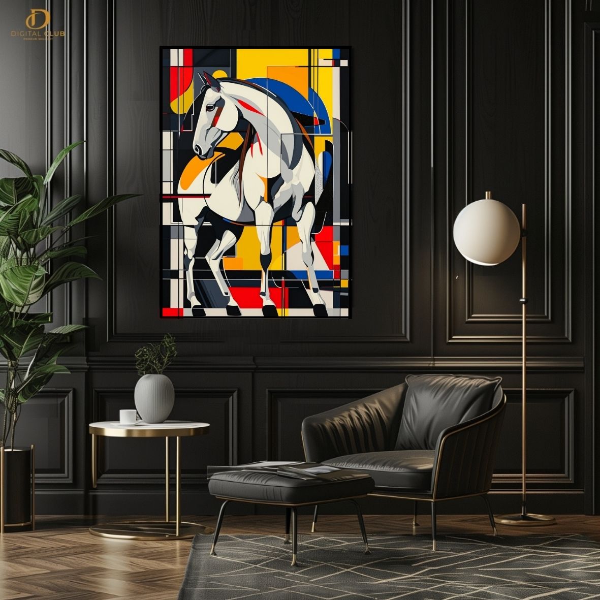 Horse Artwork 4- Animal-Premium Wall Art