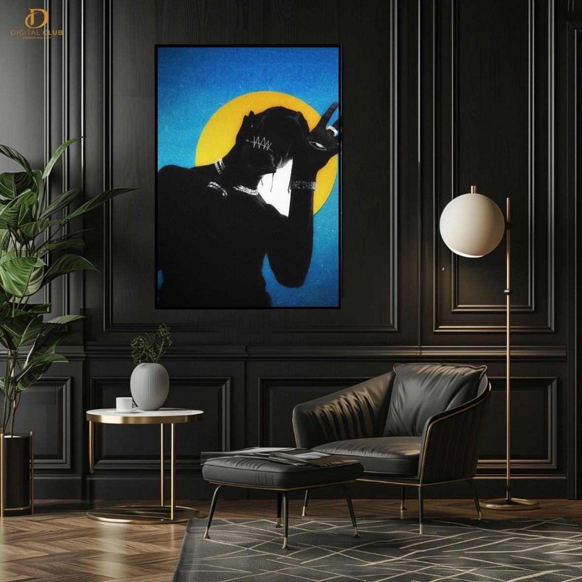 Travis Scott 19 -Music Artist- Premium Wall Art