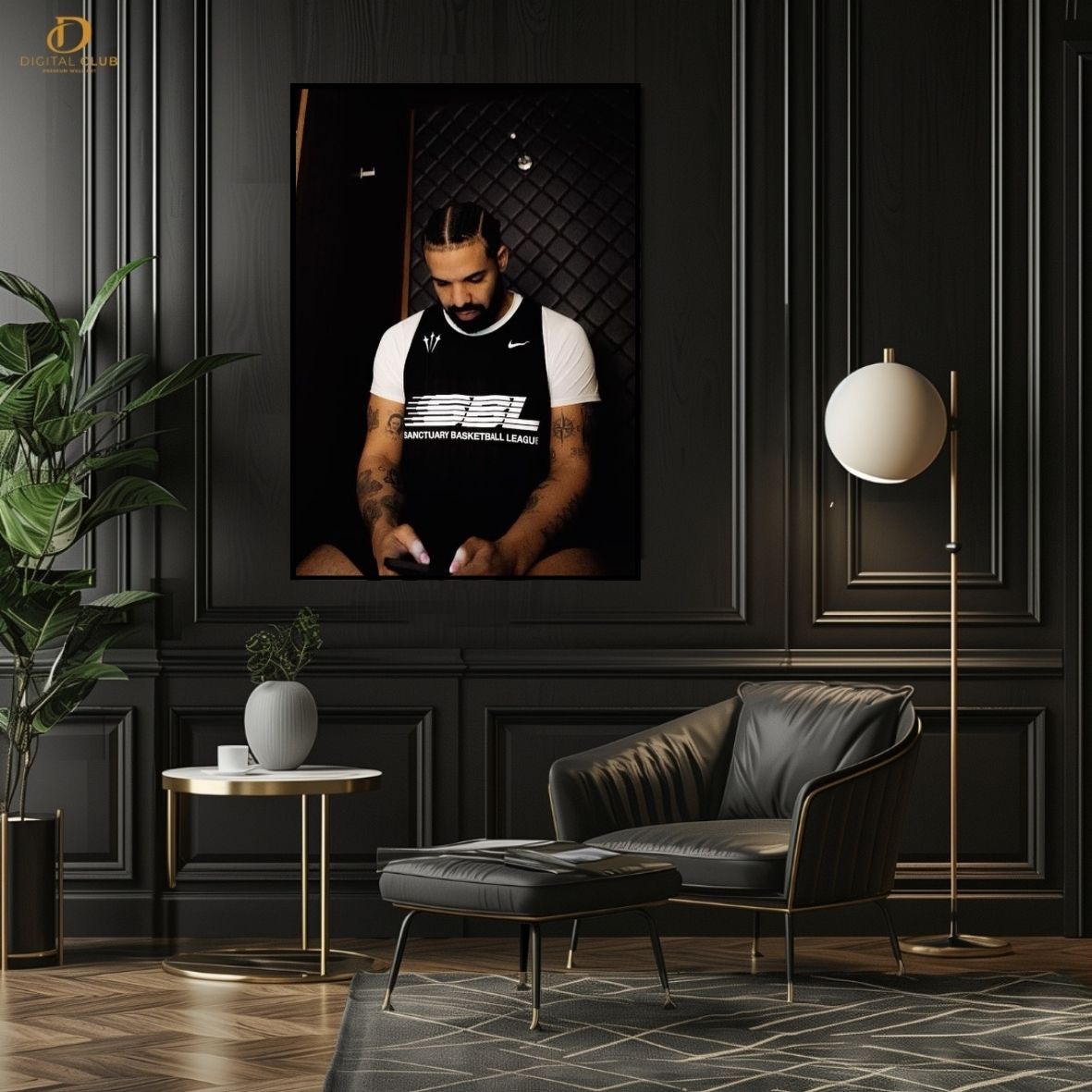 Drake Graham 3 - Music- Premium Wall Art