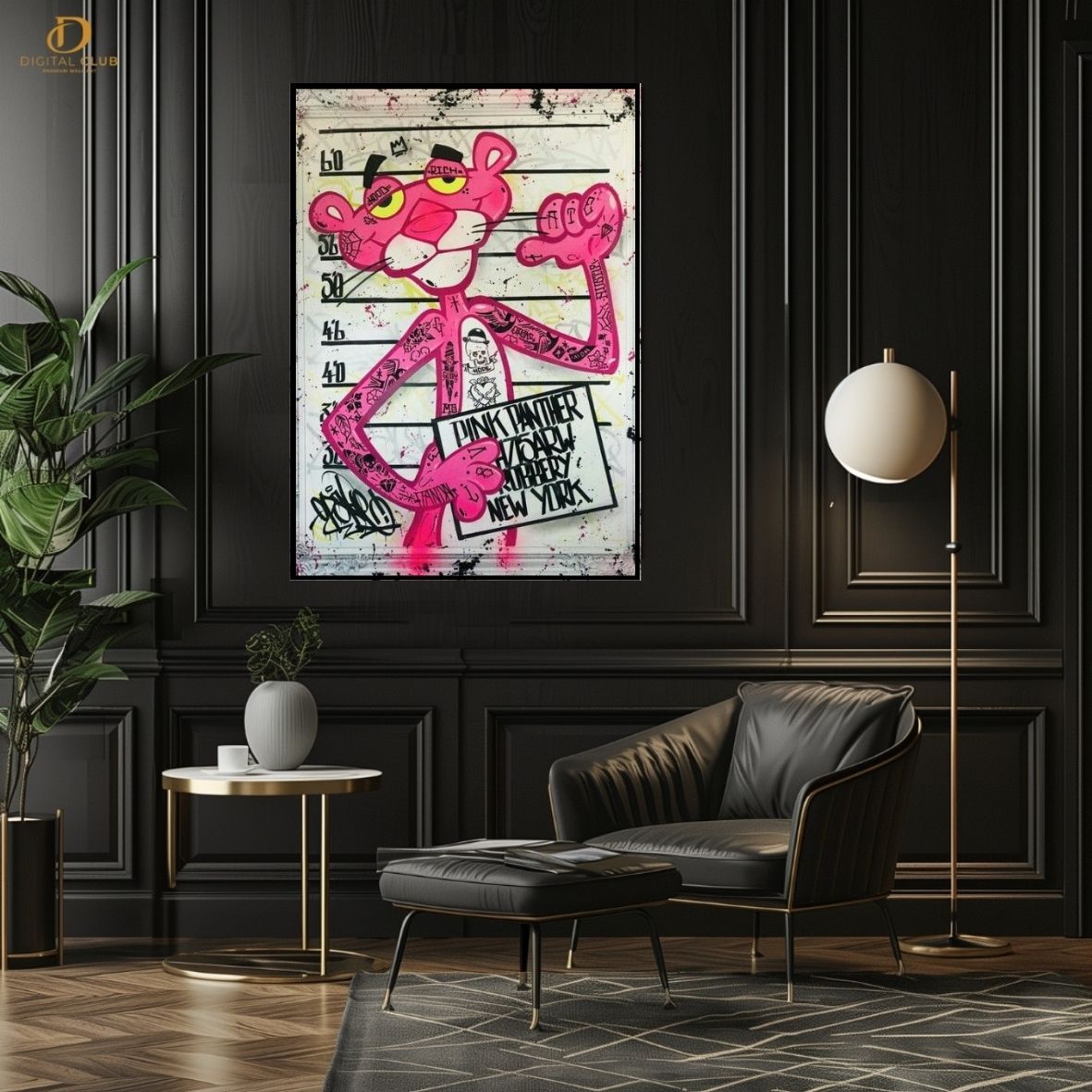 Pink Panther 4 - Pop Art- Premium Wall Art