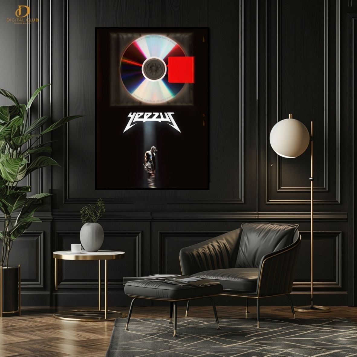 Kanye West Poster - Music Artist- Premium Wall Art