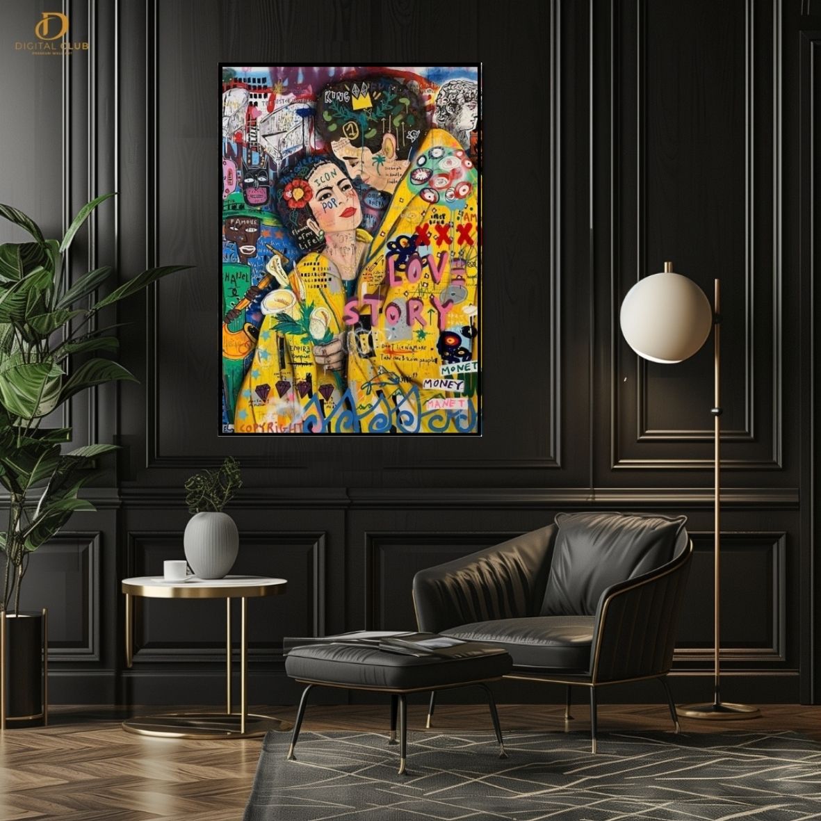 Couple Pop Art- Premium Wall Art - Art Digital Club