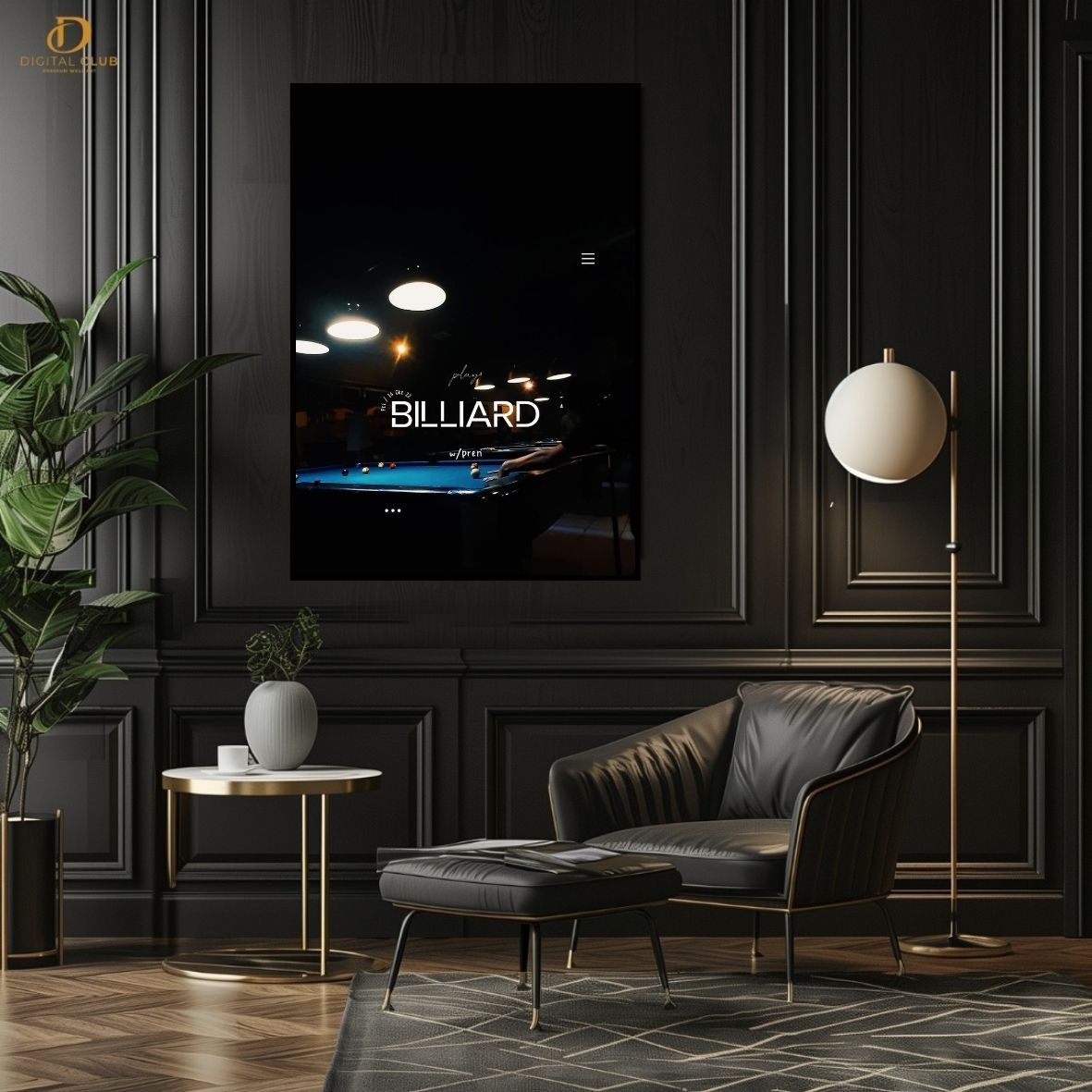 Billiard Artwork- Snooker -Premium Wall Art