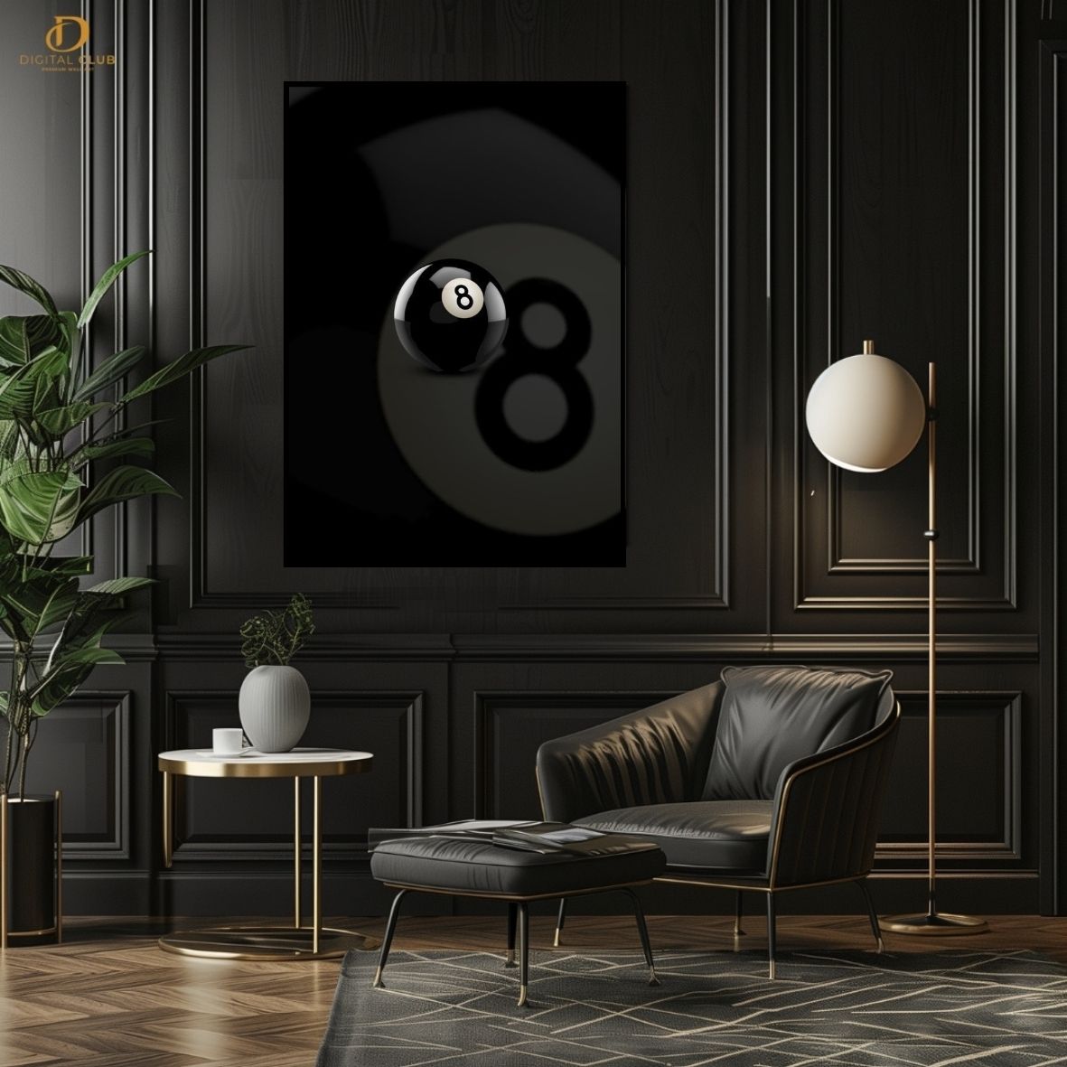 Snooker 8 Ball -Premium Wall Art