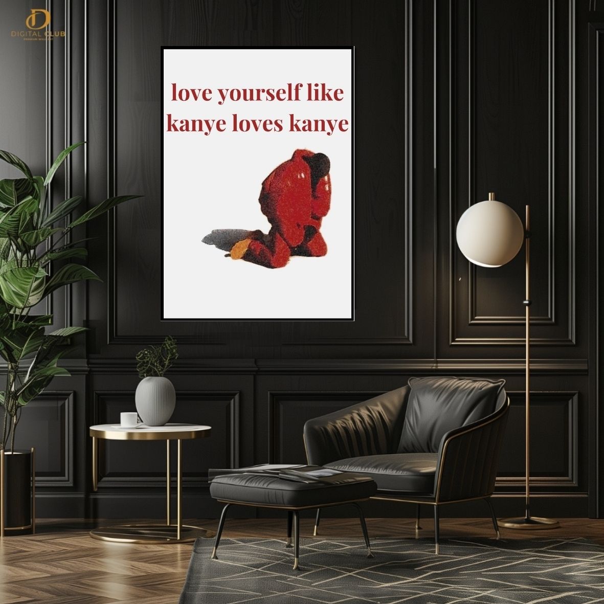 Kanye West "Quote 2"- Music Artist- Premium Wall Art