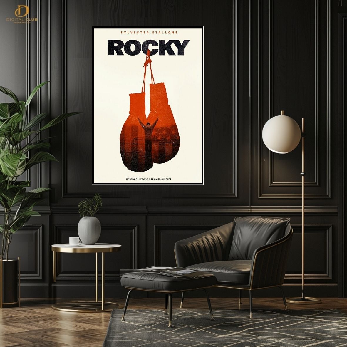 Rocky Poster - Movie- Premium Wall Art