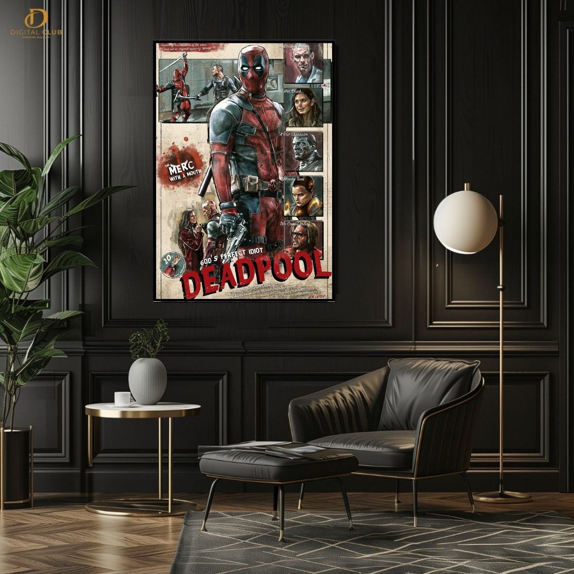 Deadpool Poster -Movies- Premium Wall Art - Art Digital Club