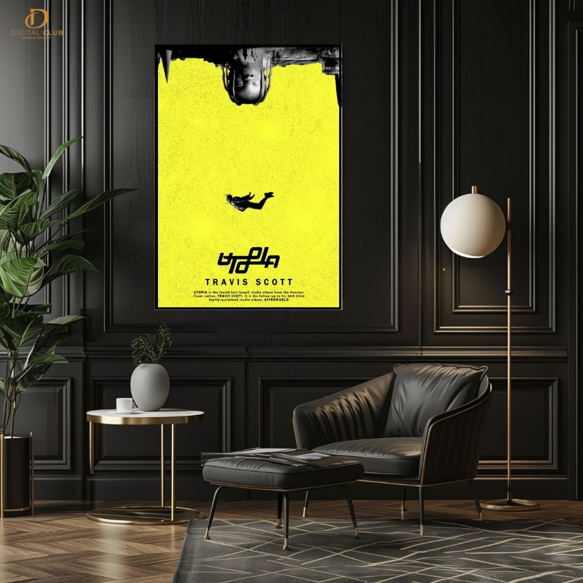 Travis Scott Utopia 2 -Music Artist- Premium Wall Art