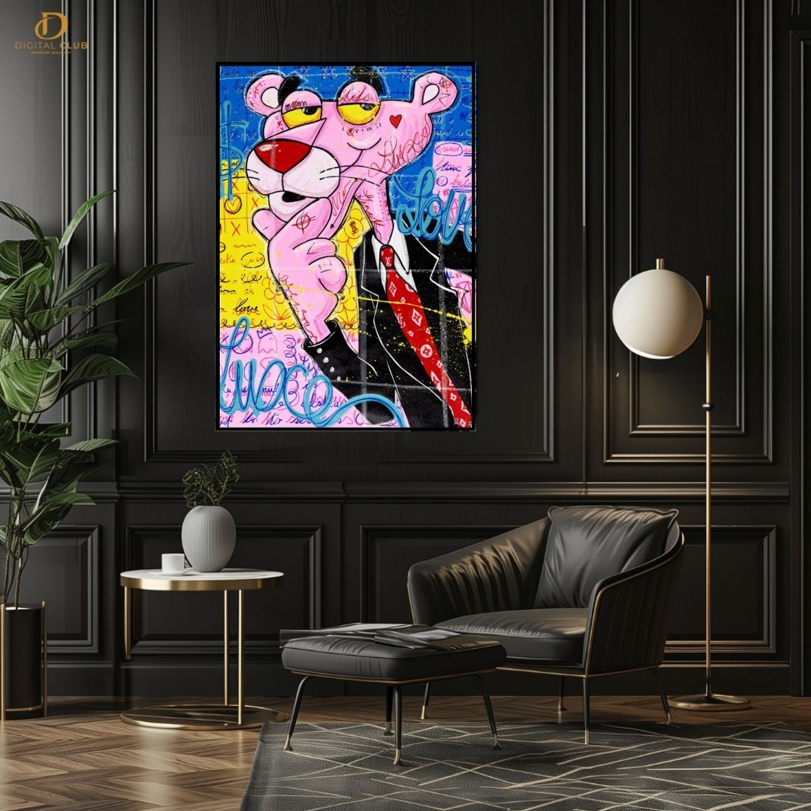 Pink Panther 3 - Pop Art- Premium Wall Art