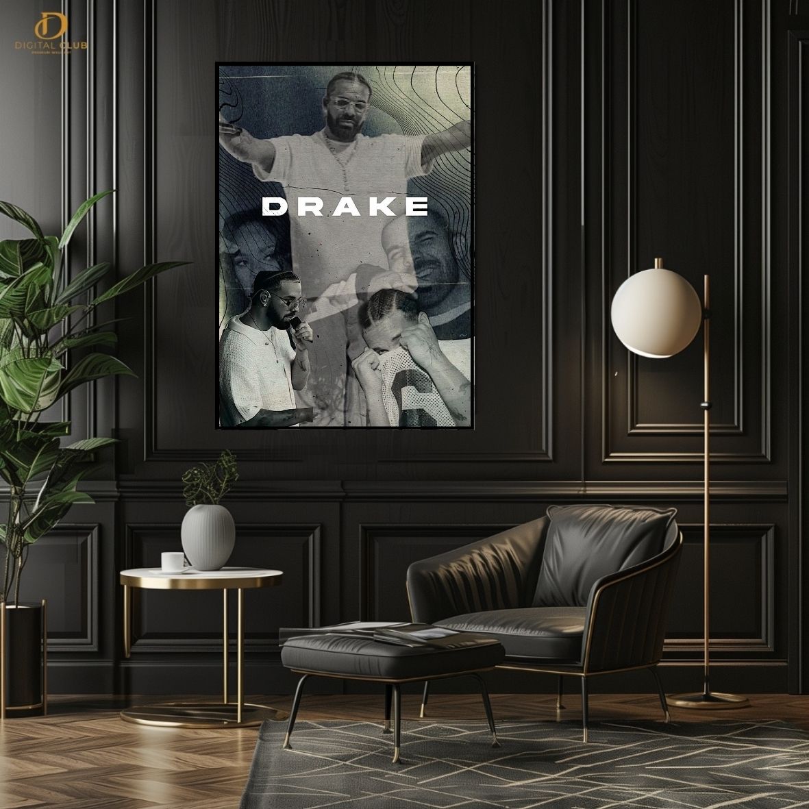Drake Graham Graphic - Music- Premium Wall Art
