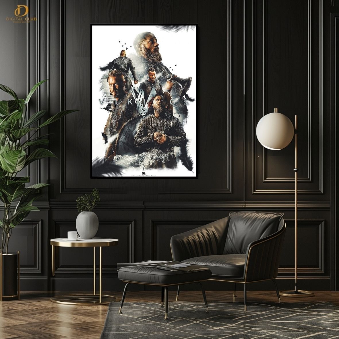 Vikings Poster 6 - Movie- Premium Wall Art