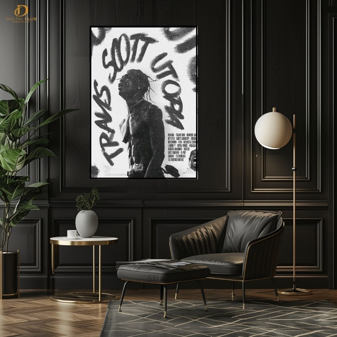 Travis Scott "Utopia" -Music Artist- Premium Wall Art