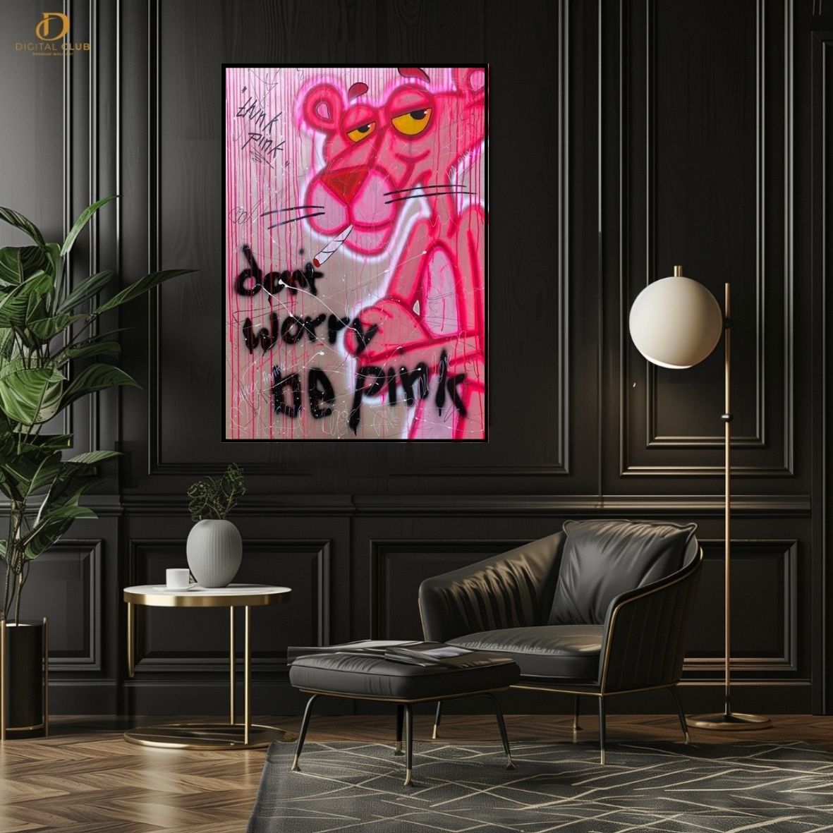 Pink Panther 2 - Pop Art- Premium Wall Art