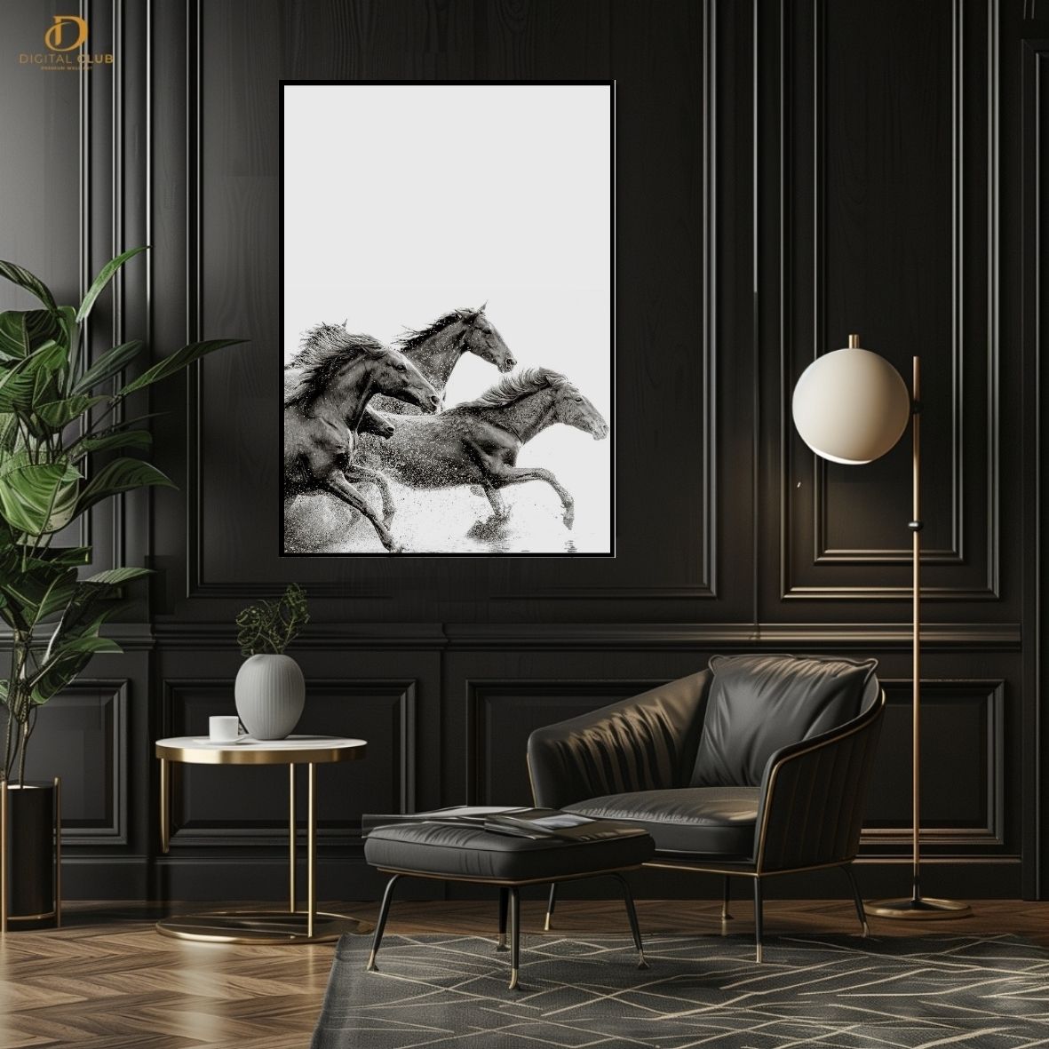 Horse Artwork 18- Animal-Premium Wall Art