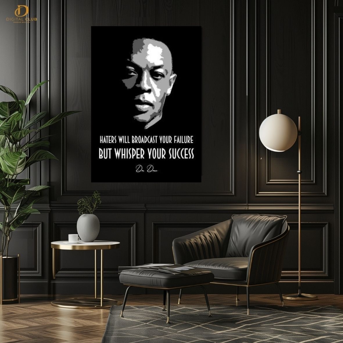 Dr. Dre "Quote" - Music Artist - Premium Wall Art