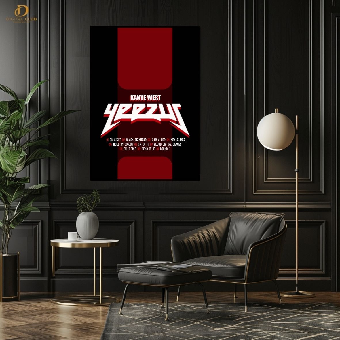 Kanye West "YEEZUS"- Music Artist- Premium Wall Art