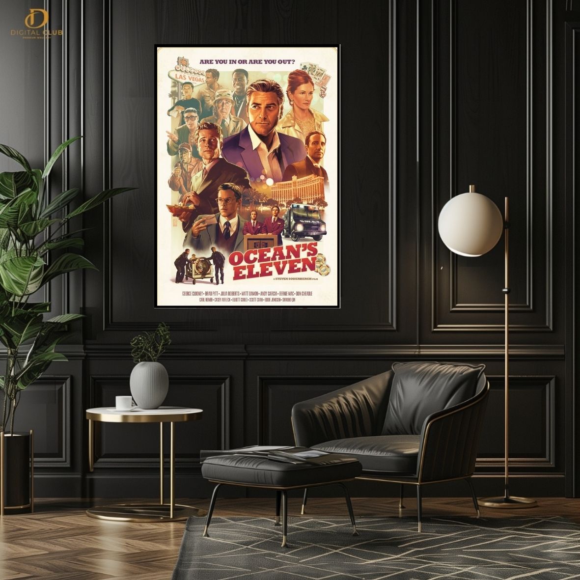 Ocean Eleven - Movie- Premium Wall Art - Art Digital Club