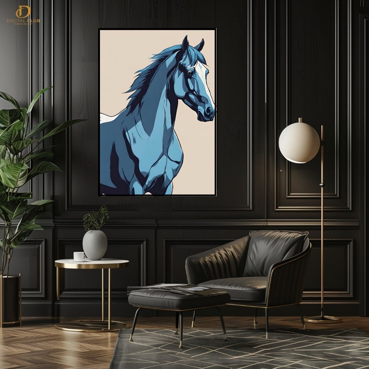 Horse Artwork 6- Animal-Premium Wall Art