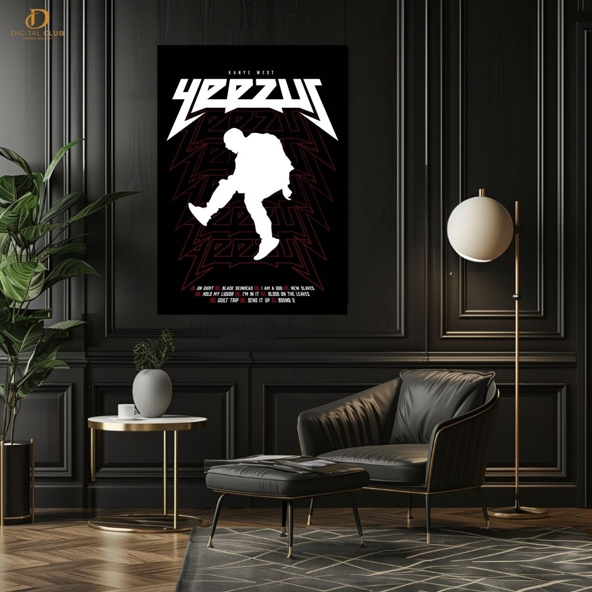 Kanye West "YEEZUS 2"- Music Artist- Premium Wall Art