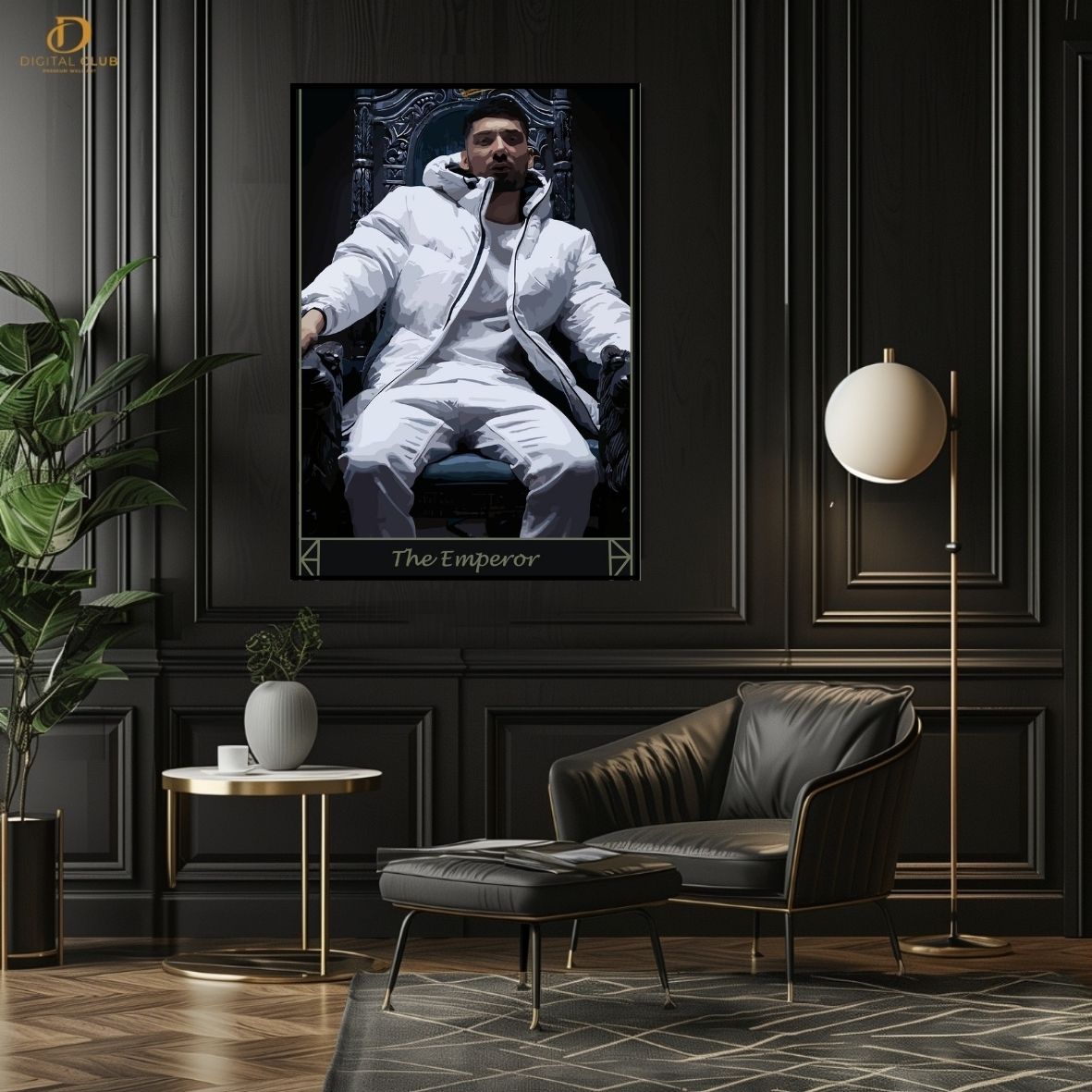 The Emperor Krisna - Football - Premium Wall Art