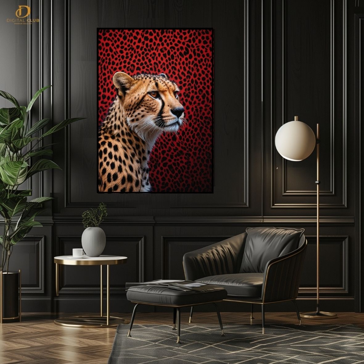 Cheetah 2 -Animal- Premium Wall Art