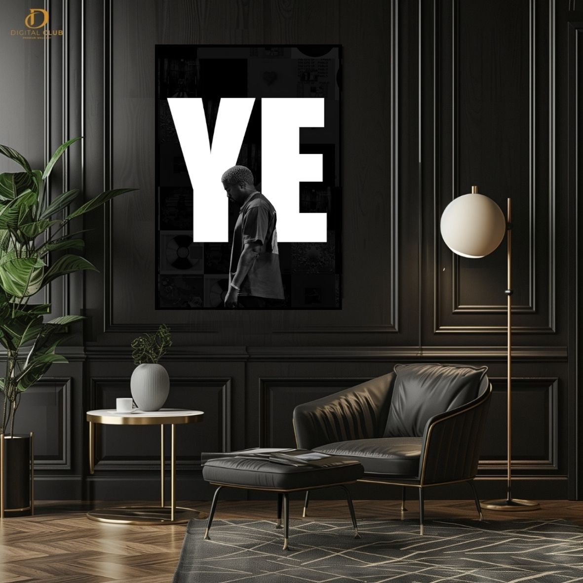 Kanye West - Music Artist - Premium Wall Art