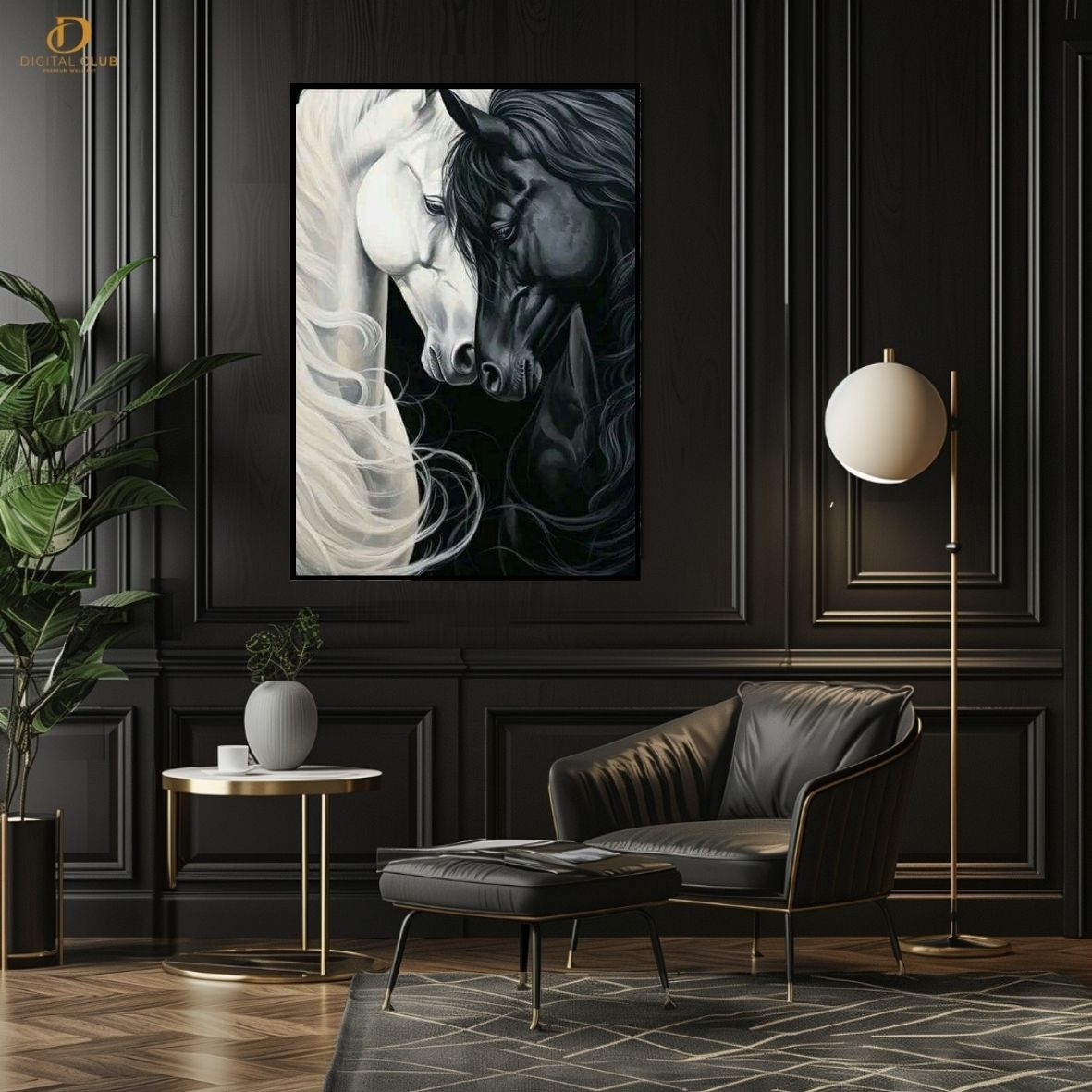 Couple Horse- Premium Wall Art - Art Digital Club