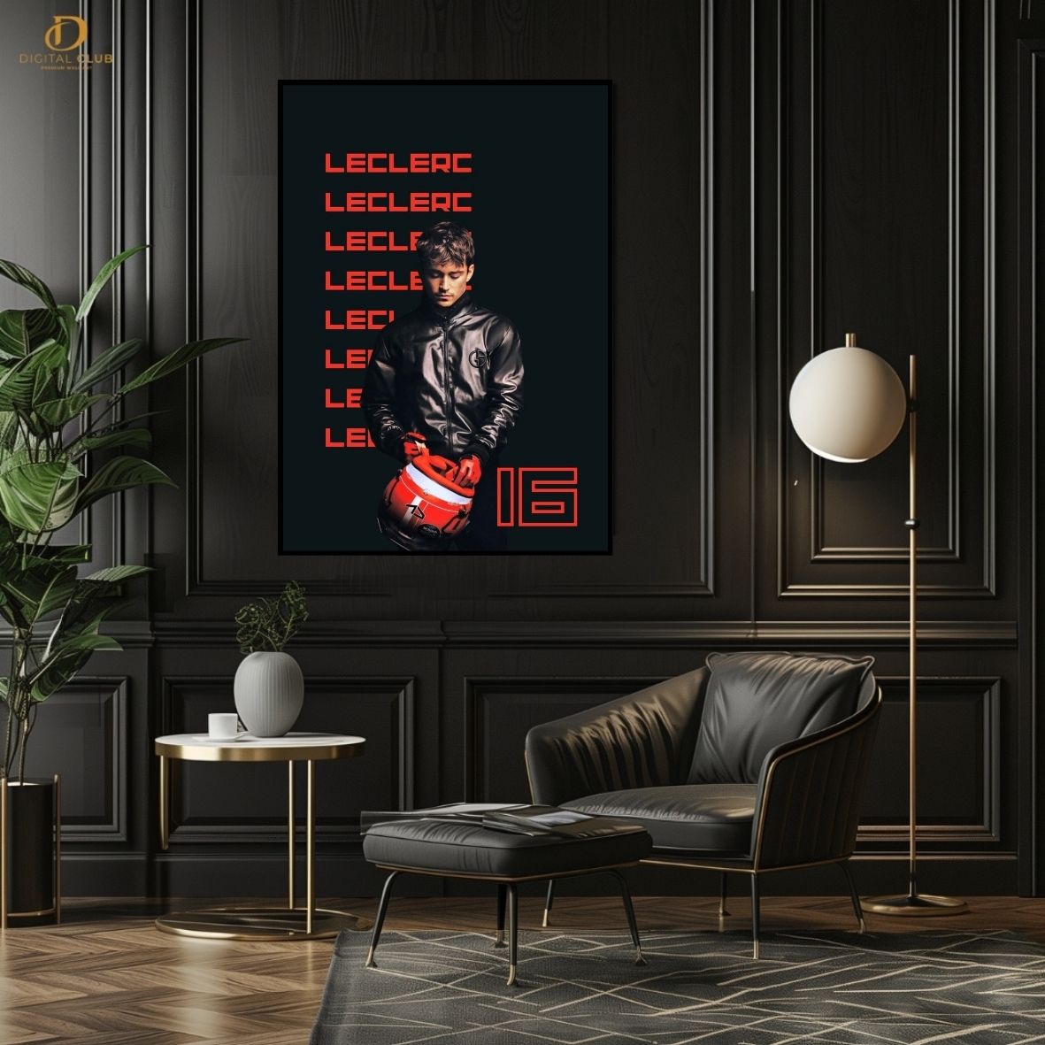 Leclerc 16- F1 Car- Premium Wall Art - Art Digital Club