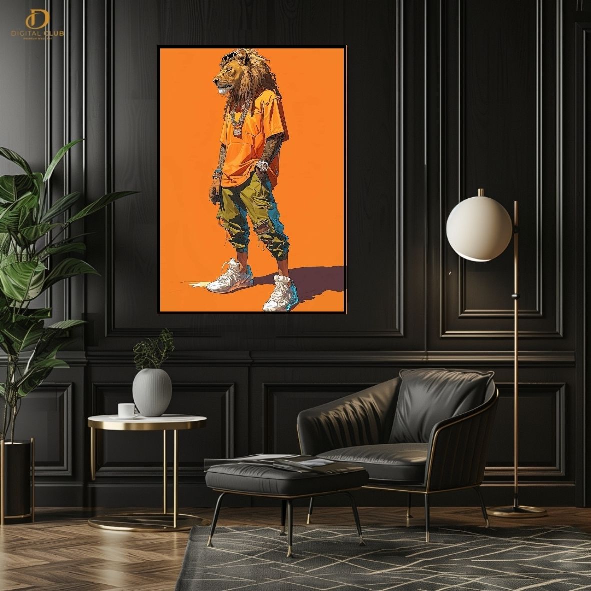 Lion Man - Trendy- Premium Wall Art - Art Digital Club