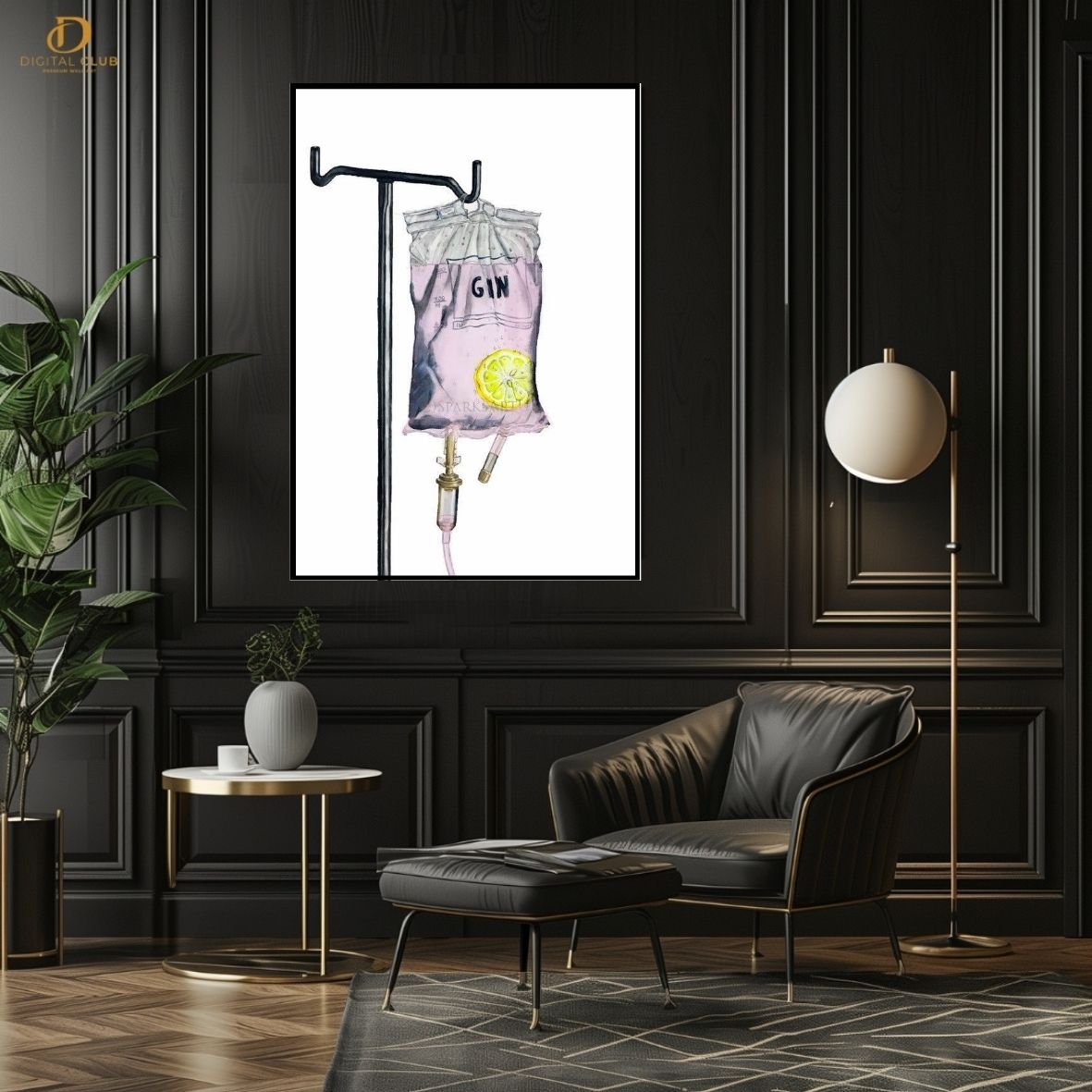 Gin Drip-Trendy- Premium Wall Art - Art Digital Club