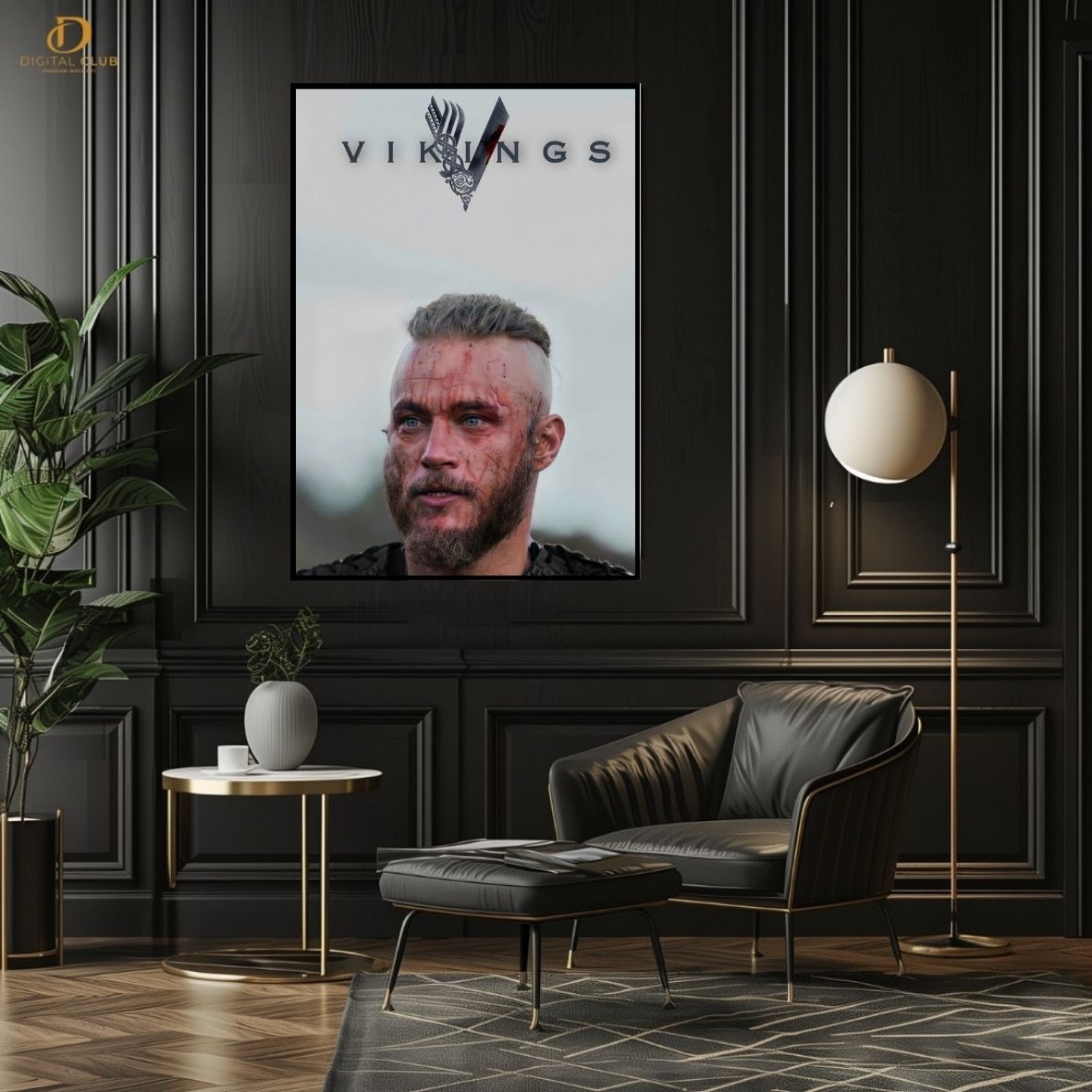 Ragnar Vikings 3- Movie - Premium Wall Art