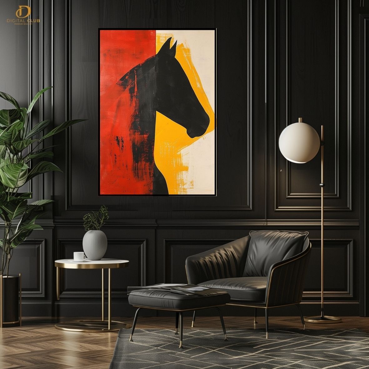 Horse Artwork 3- Animal-Premium Wall Art