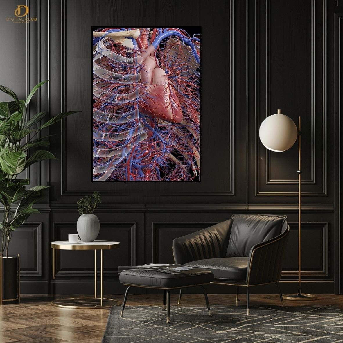 Doctor Skeleton Artwork 2 -Office- Premium Wall Art