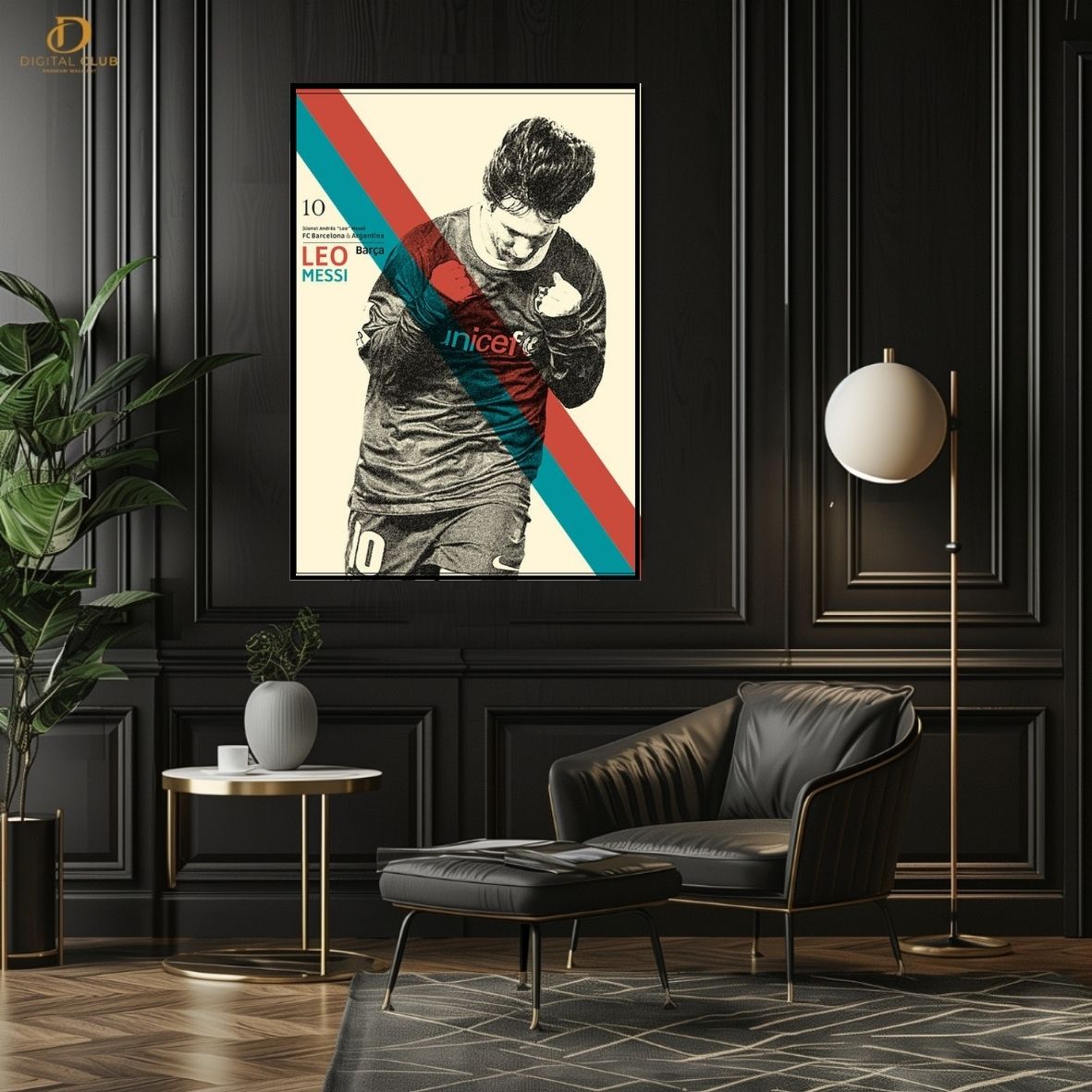 Messi 10- Football Premium Wall Art - Art Digital Club