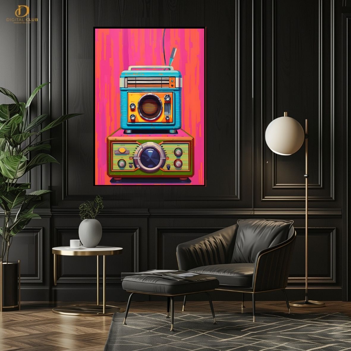 Vintage Radio 2 - Premium Wall Art