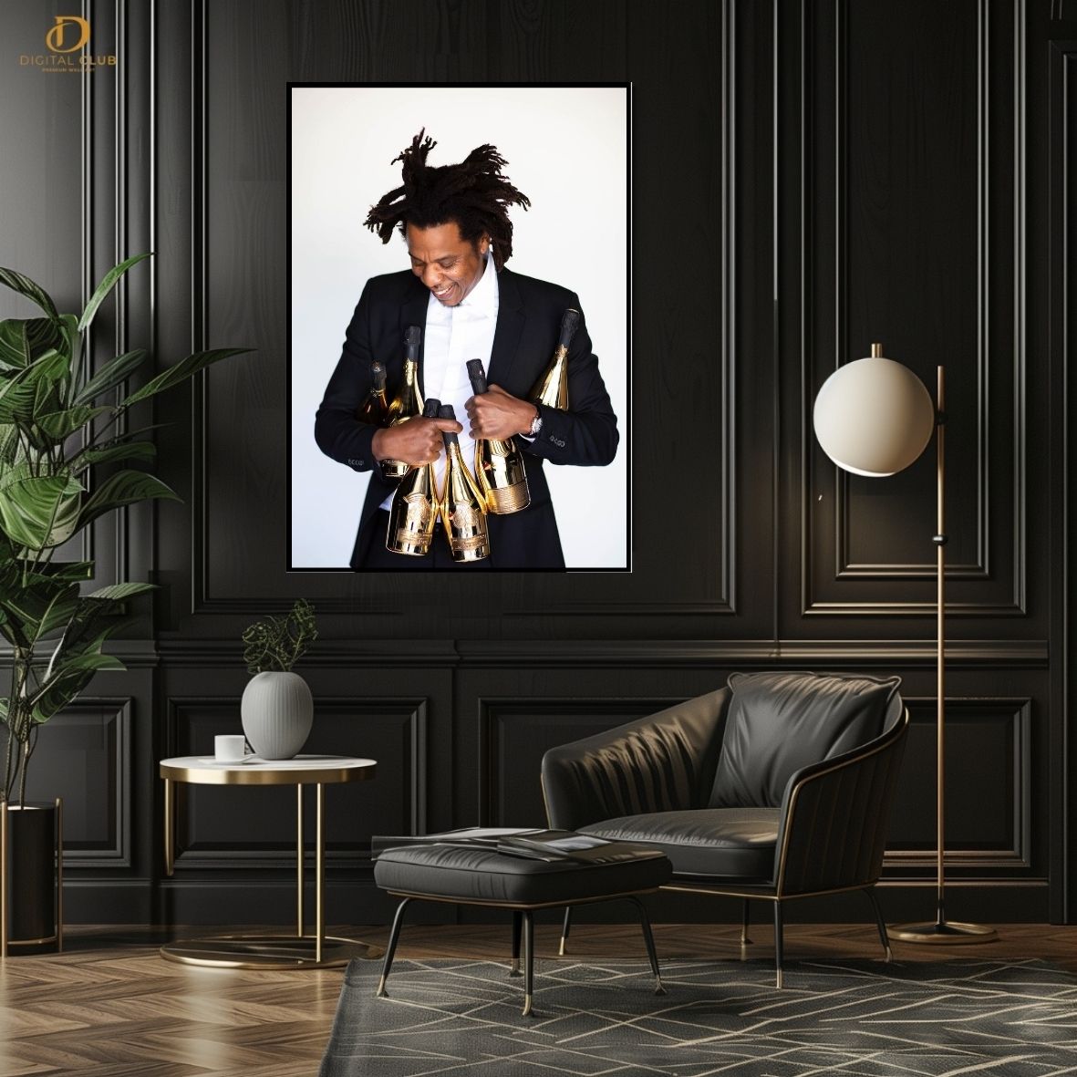 Jay-Z 2 - Music Artist- Premium Wall Art