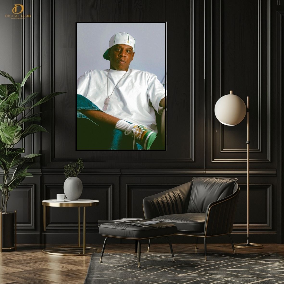 Jay-Z "Bap Beat" -44 Music Artist- Premium Wall Art