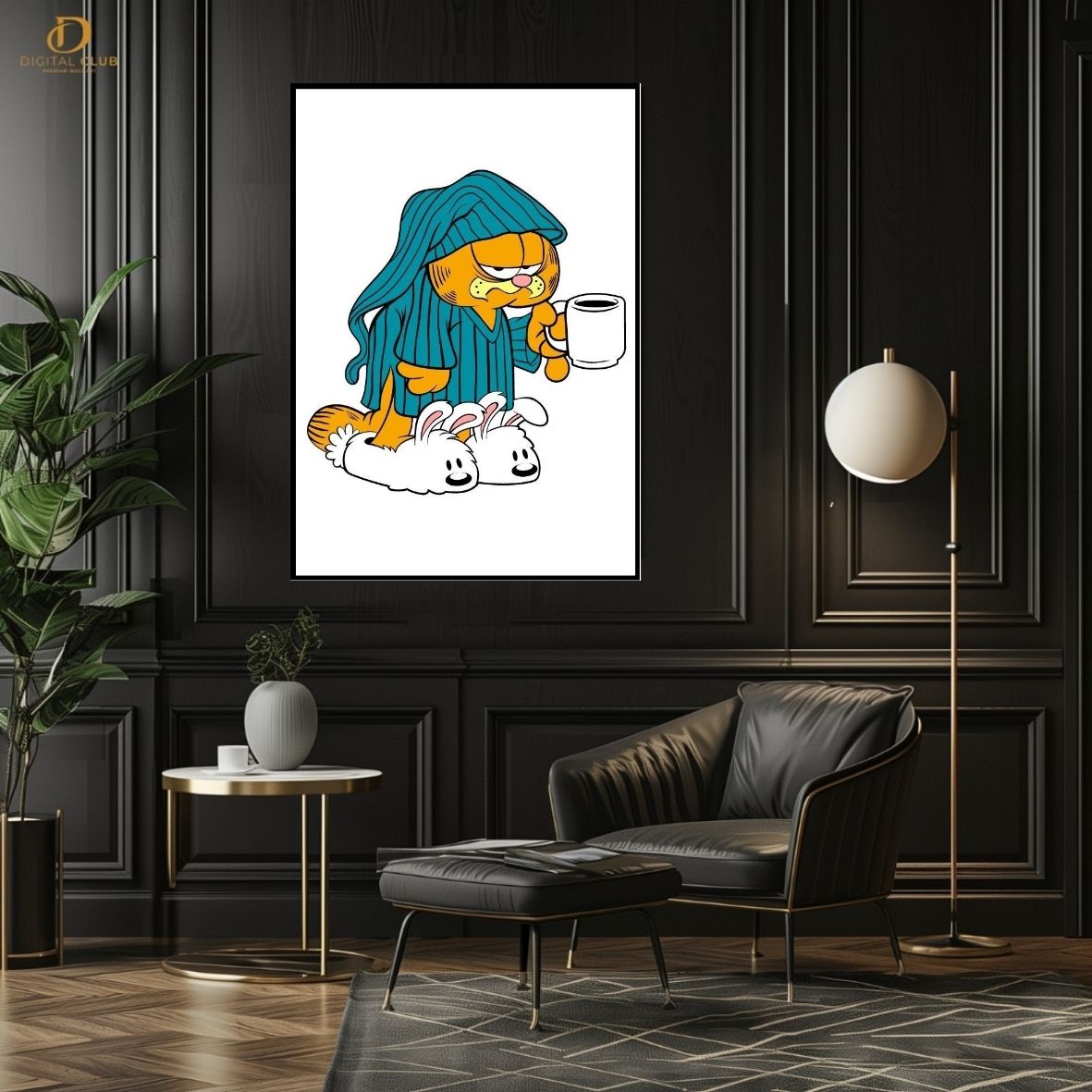 Garfield -Cartoon- Premium Wall Art - Art Digital Club