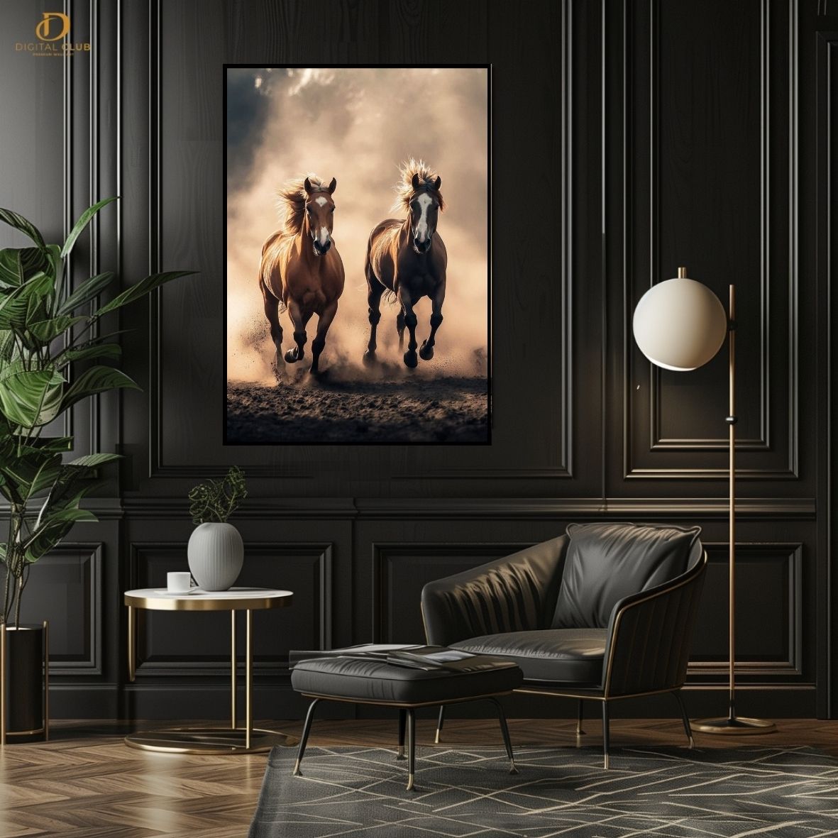 Horse Artwork 10- Animal-Premium Wall Art