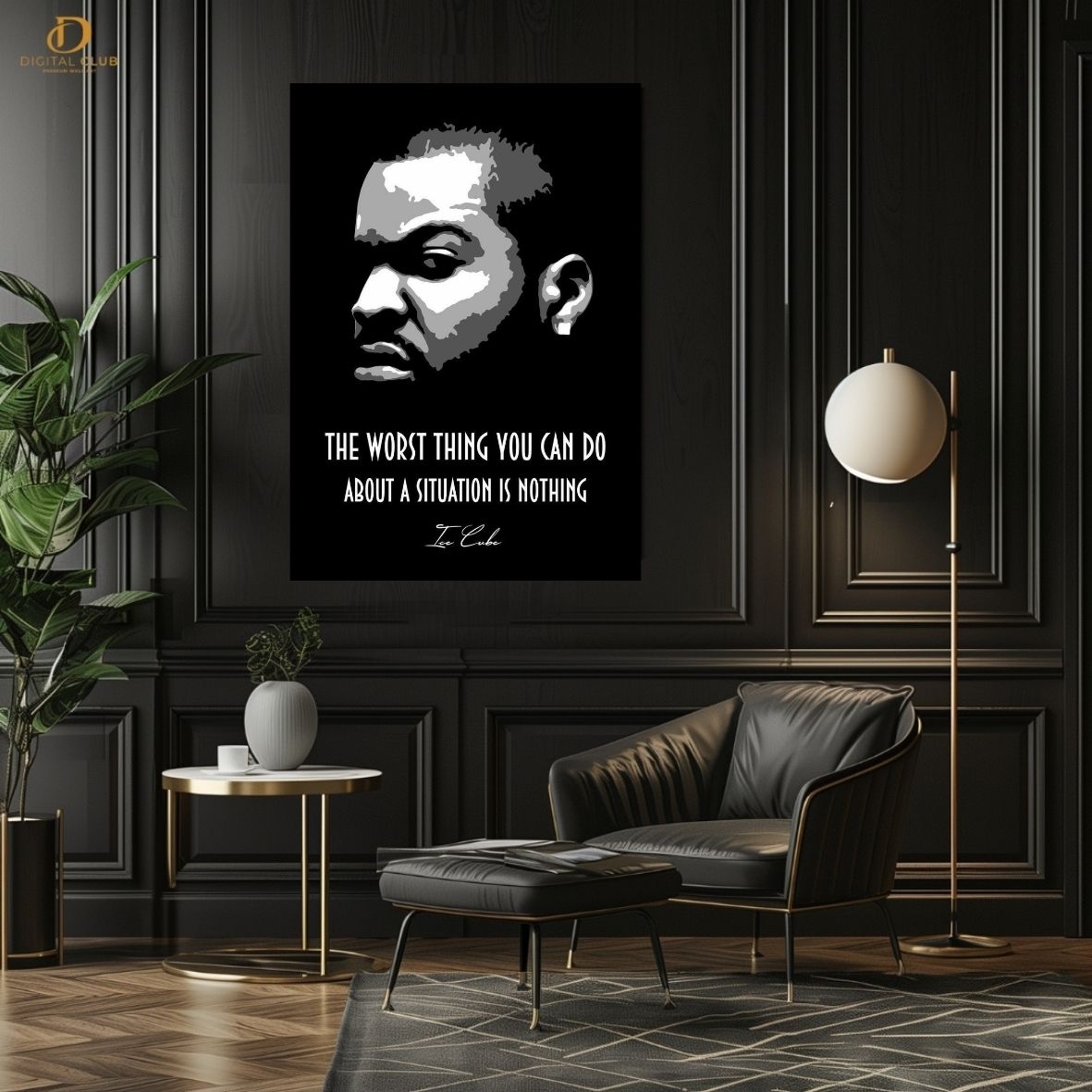 Ice Cube "Quote" - Music Artist - Premium Wall Art
