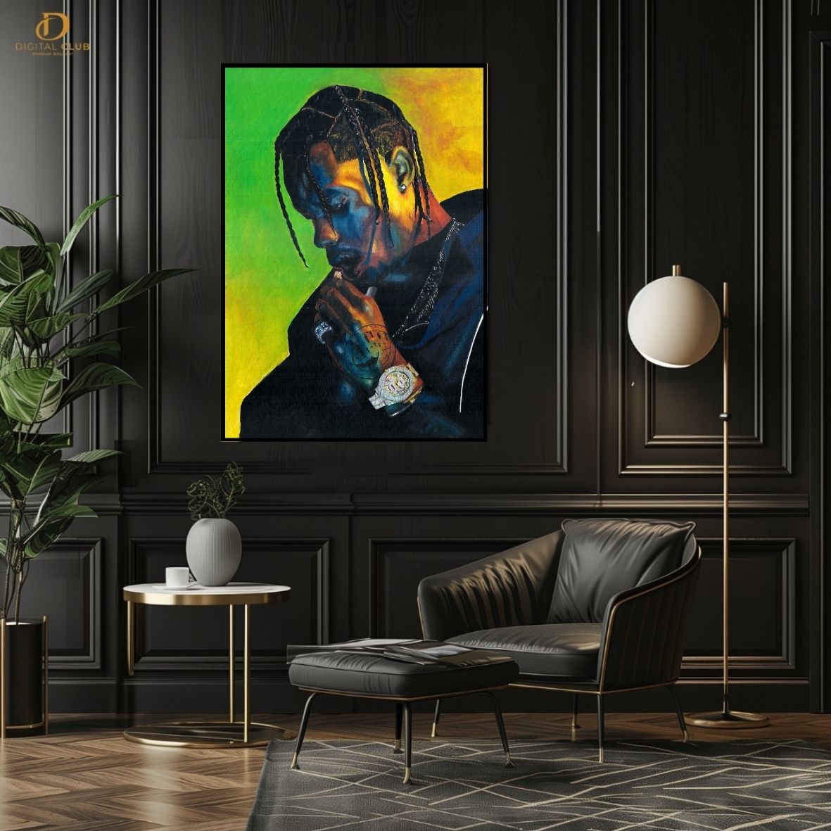 Travis Scott 4 "Vector" -Music Artist- Premium Wall Art