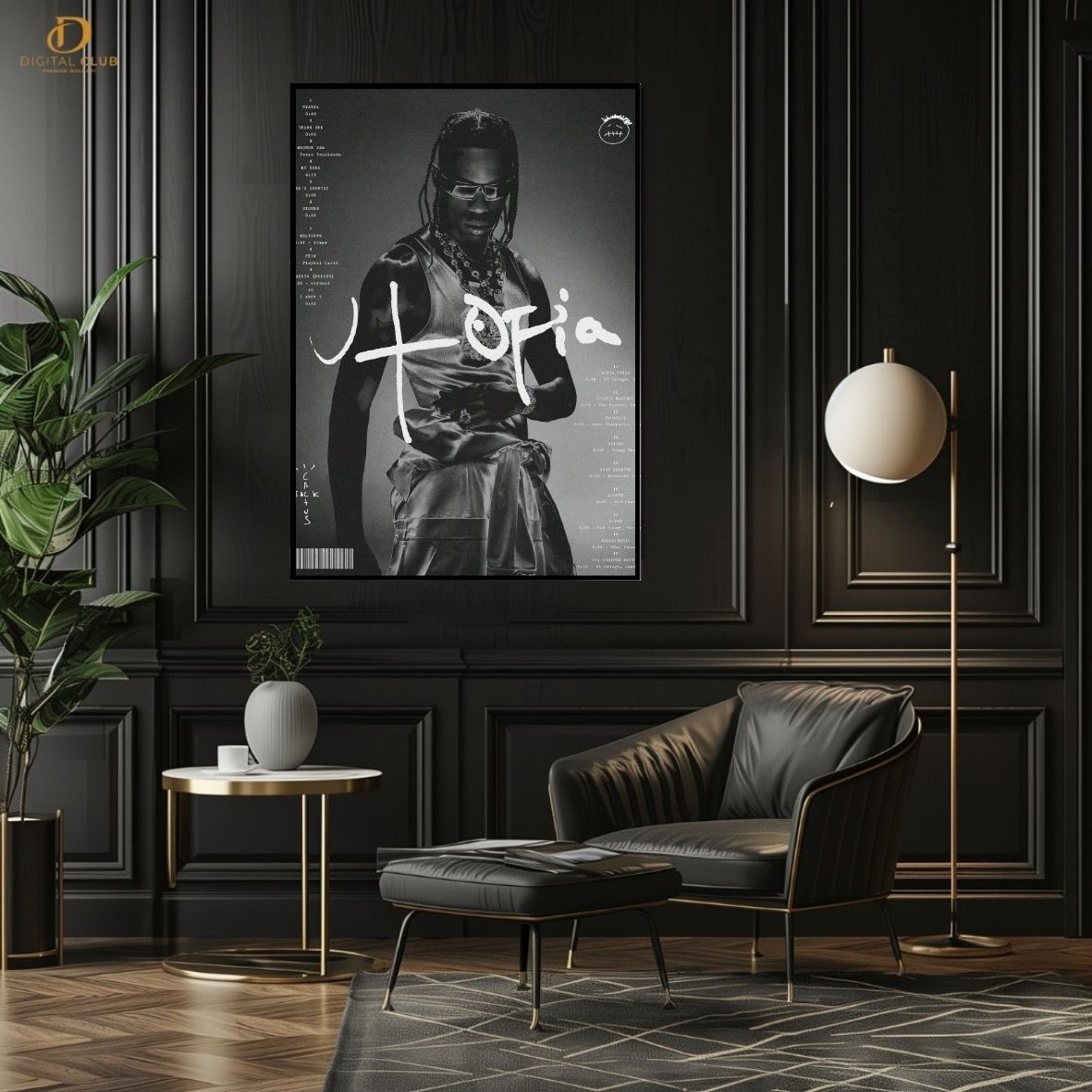 Travis Scott 13 -Music Artist- Premium Wall Art