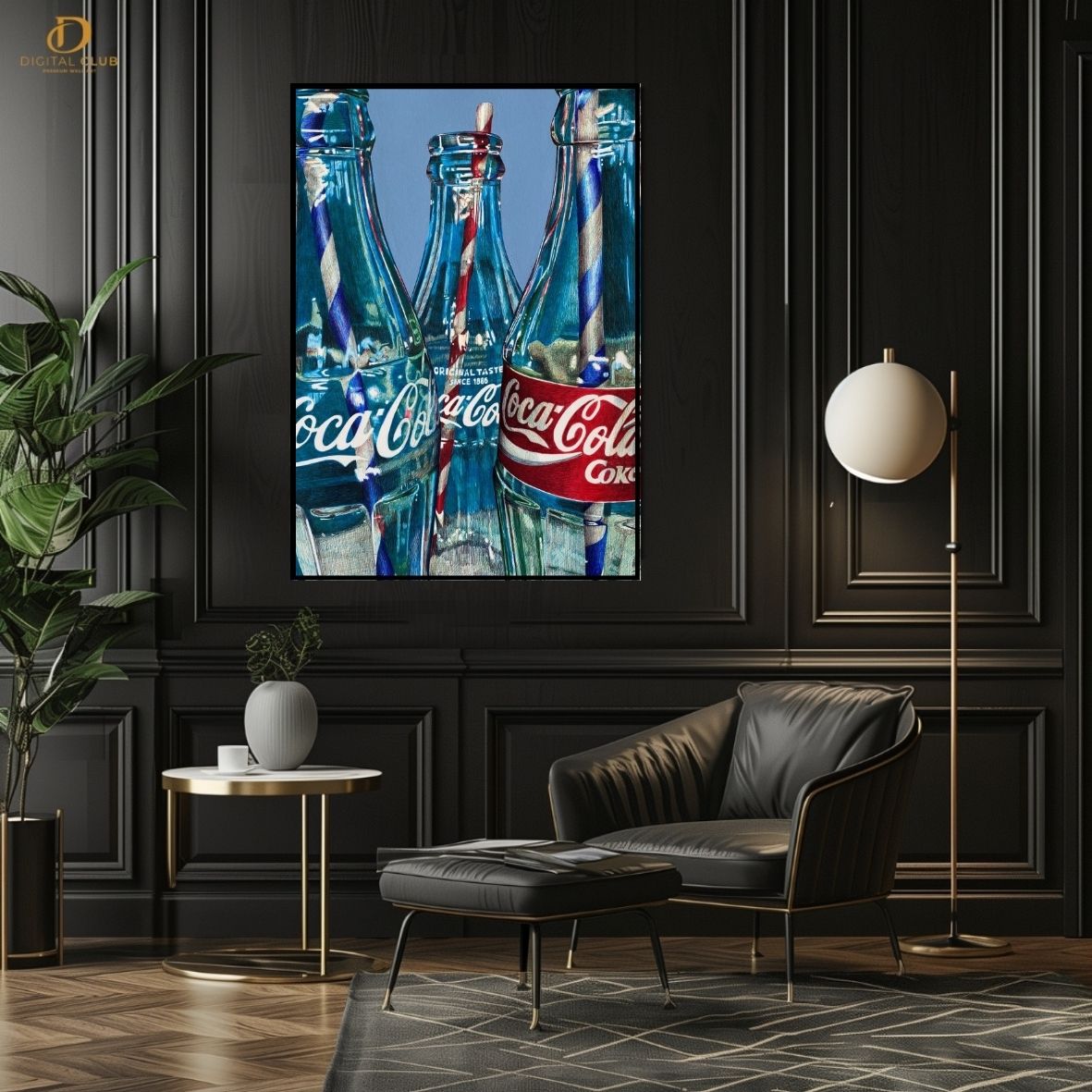 Coca Cola Artwork - Aesthetic- Premium Wall Art