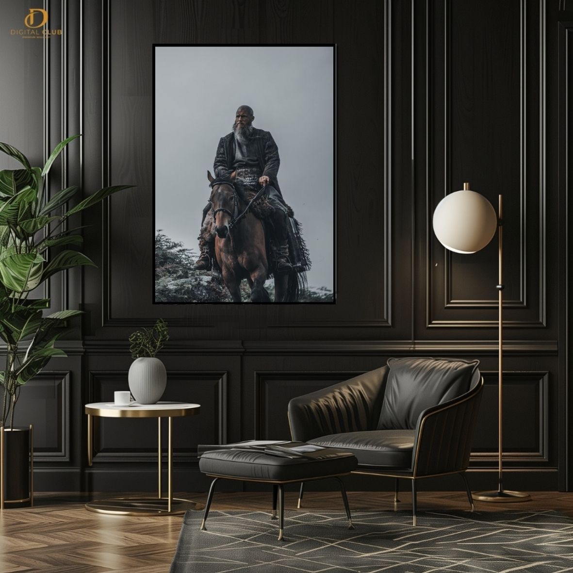 Ragnar Vikings Old Man - Movie - Premium Wall Art